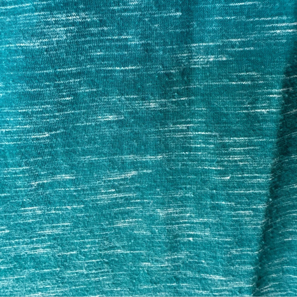 Faded Glory Womens T Shirt with Chest Pocket Turquoise Blue Green Medium - Picture 7 of 9